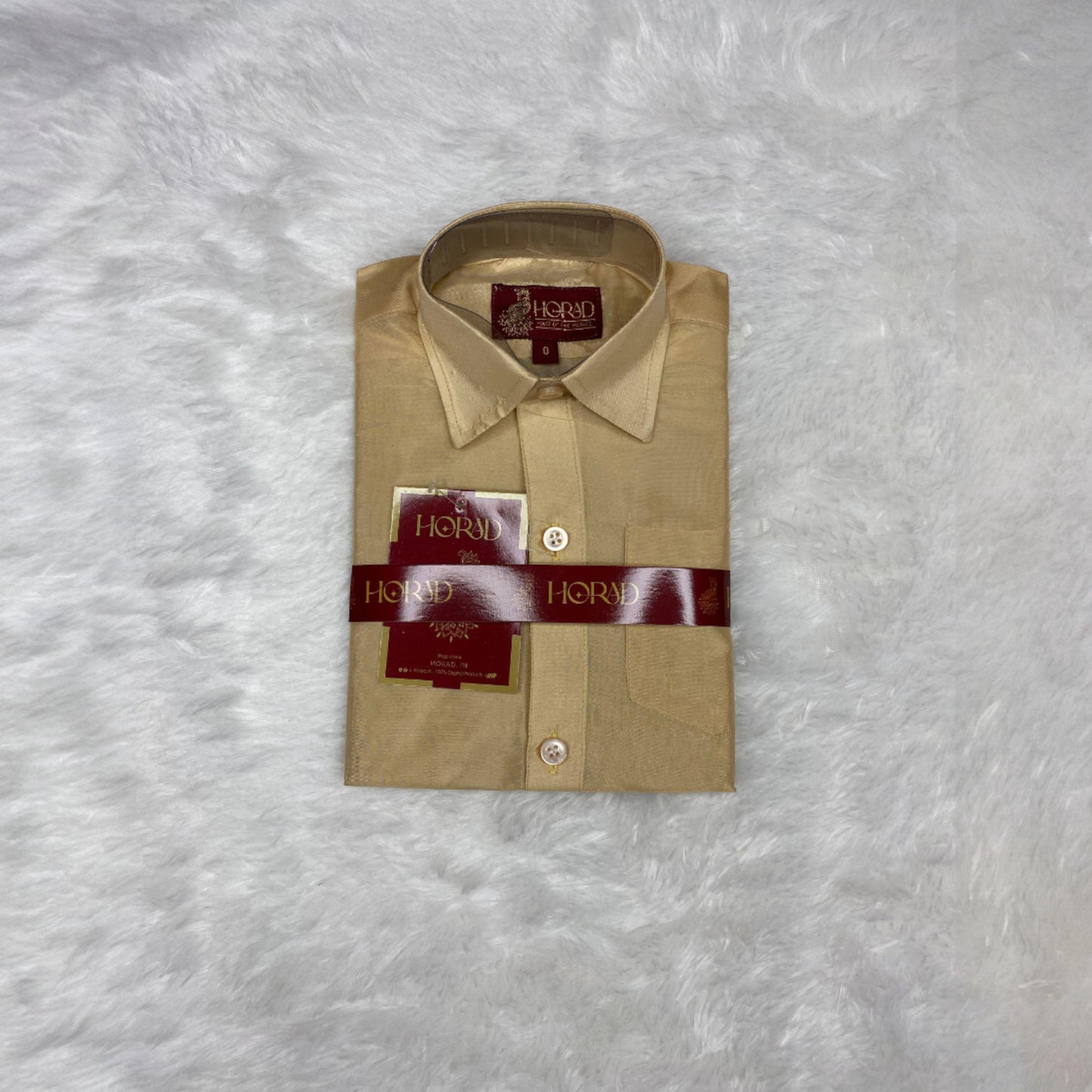 Horad Premium Art Silk Light Gold Kids Set