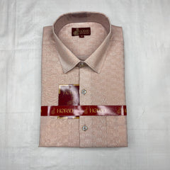 Horad Kora Cotton Tissue Copper Emboss Shirt  + Dhoti
