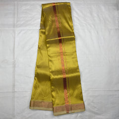 HORAD Art Silk  Dark Gold  Shirt Material + Copper Zari Dhoti