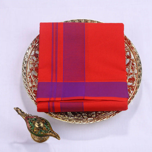 Horad Gundanju Cotton Red  2" Dhoti