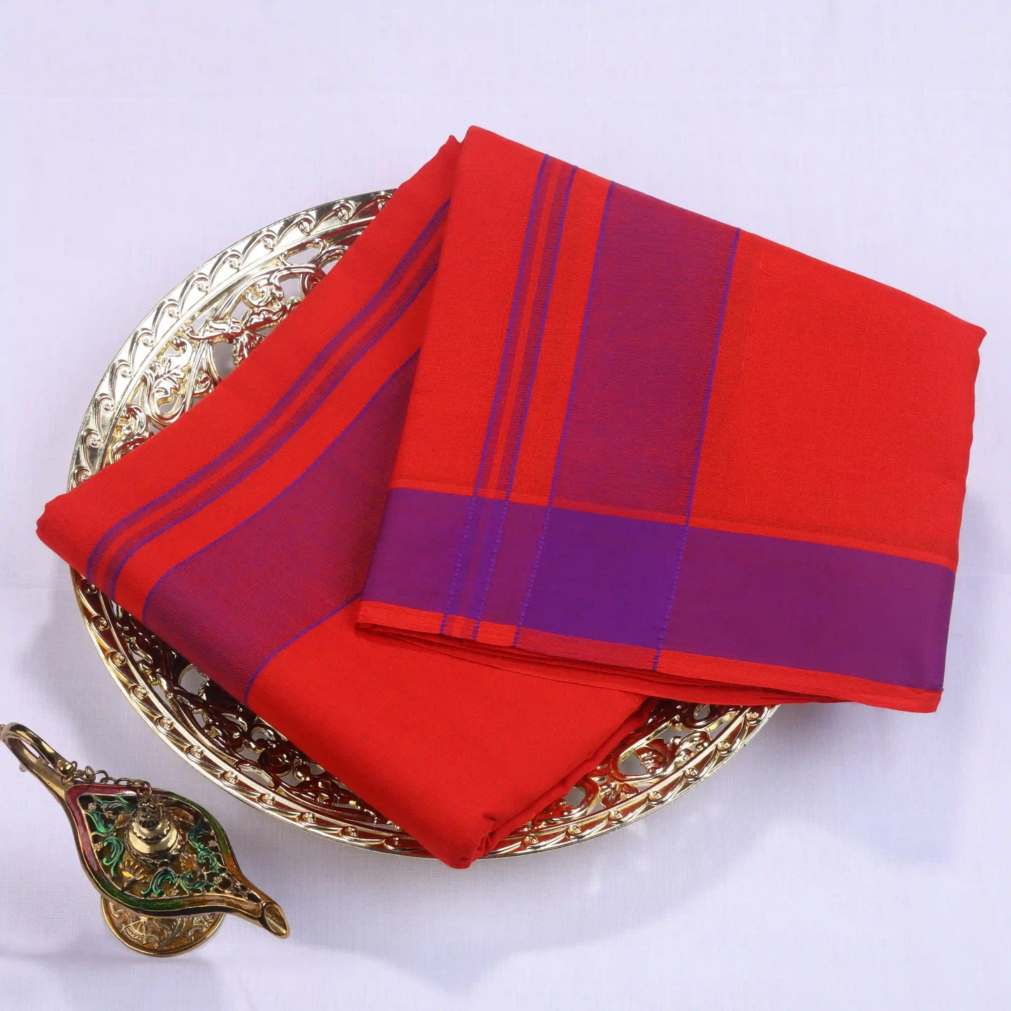 Horad Gundanju Cotton Red  2" Dhoti