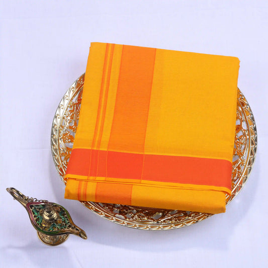 Horad Gundanju Cotton Light Yellow 2" Dhoti