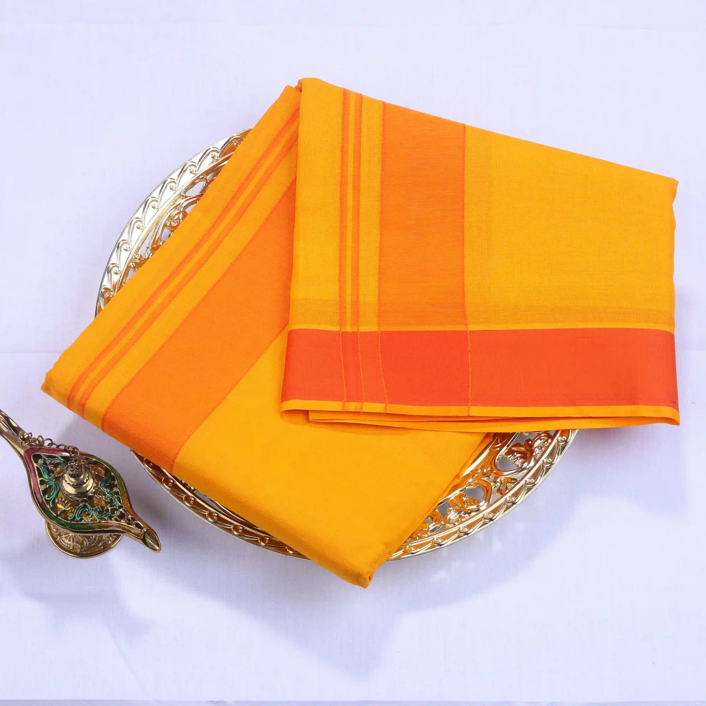 Horad Gundanju Cotton Light Yellow 2" Dhoti
