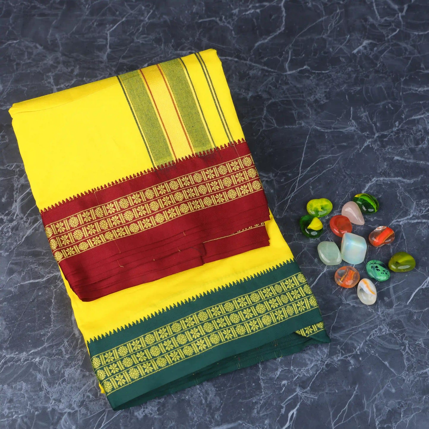 Horad Padayappa Special Cotton Yellow Dhoti