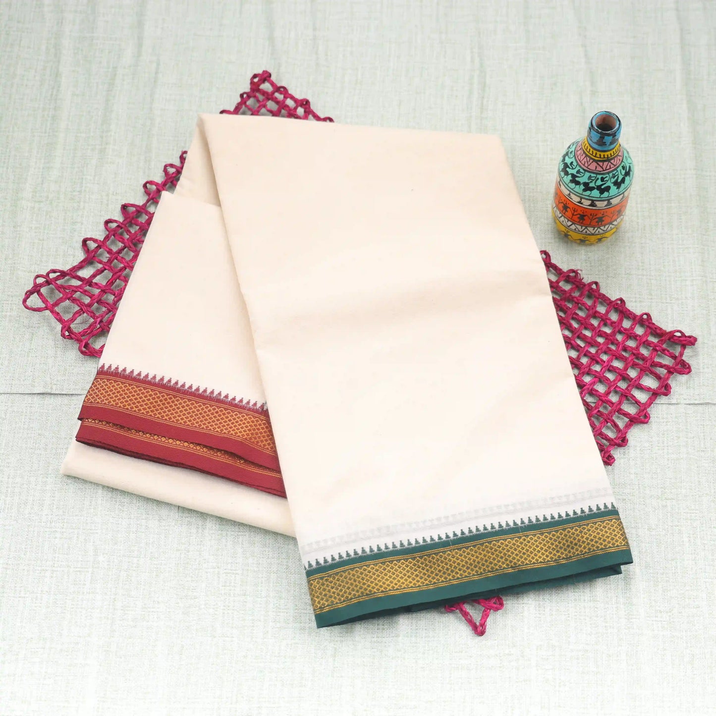 Horad Tradition Cotton 5 KAN Dhoti (8X4)
