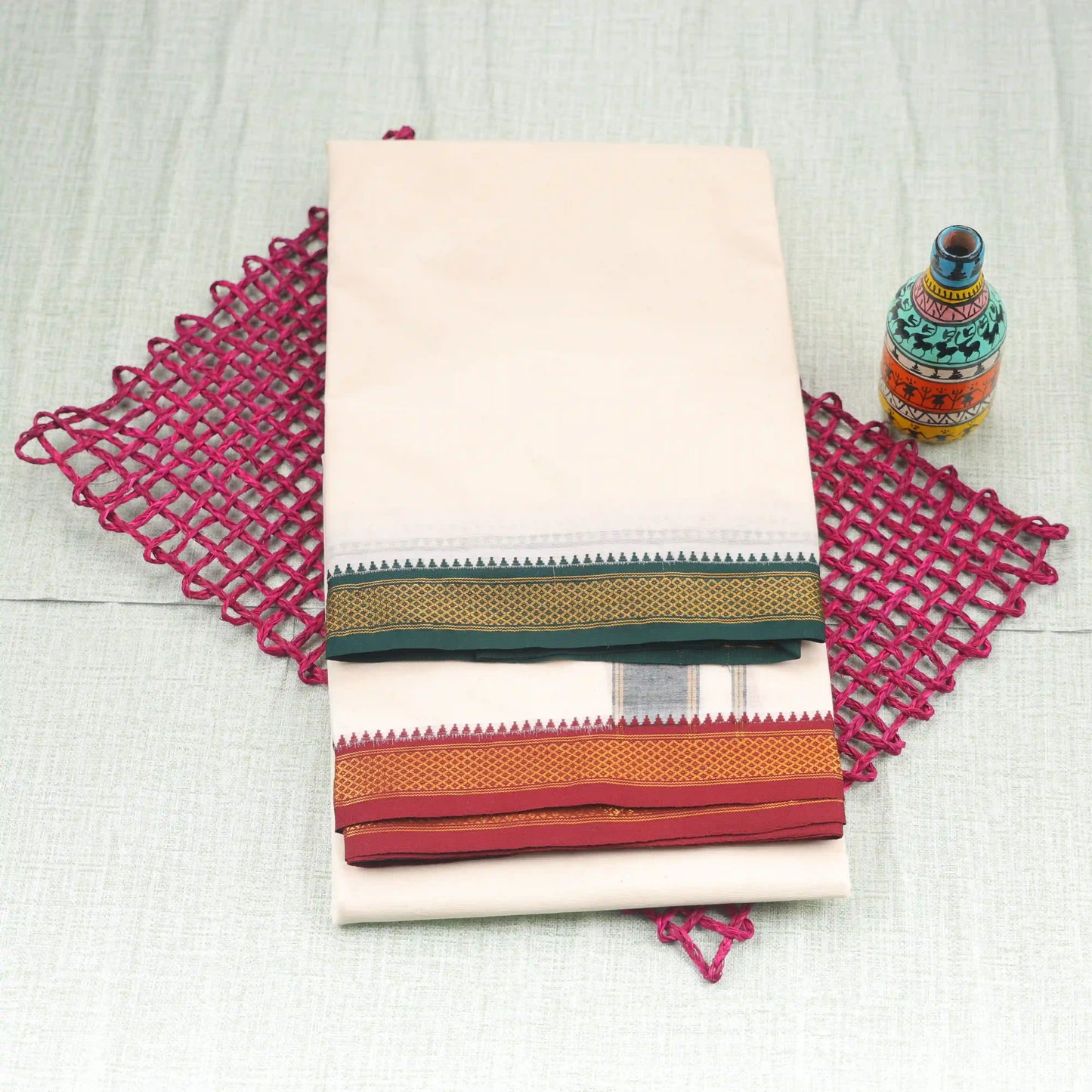 Horad Tradition Cotton 5 KAN Dhoti (8X4)