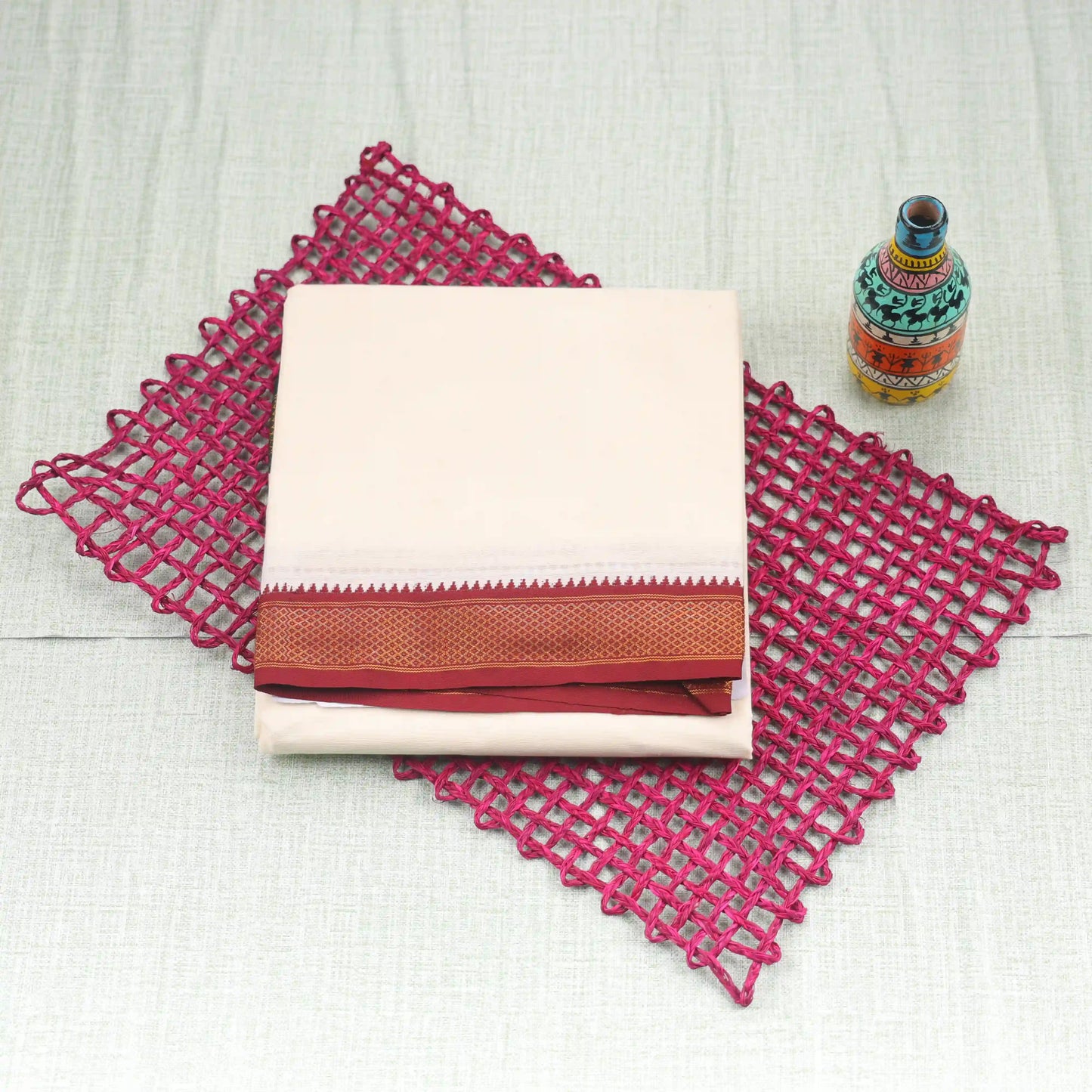 Horad Tradition Cotton 7 KAN Dhoti (9X5)