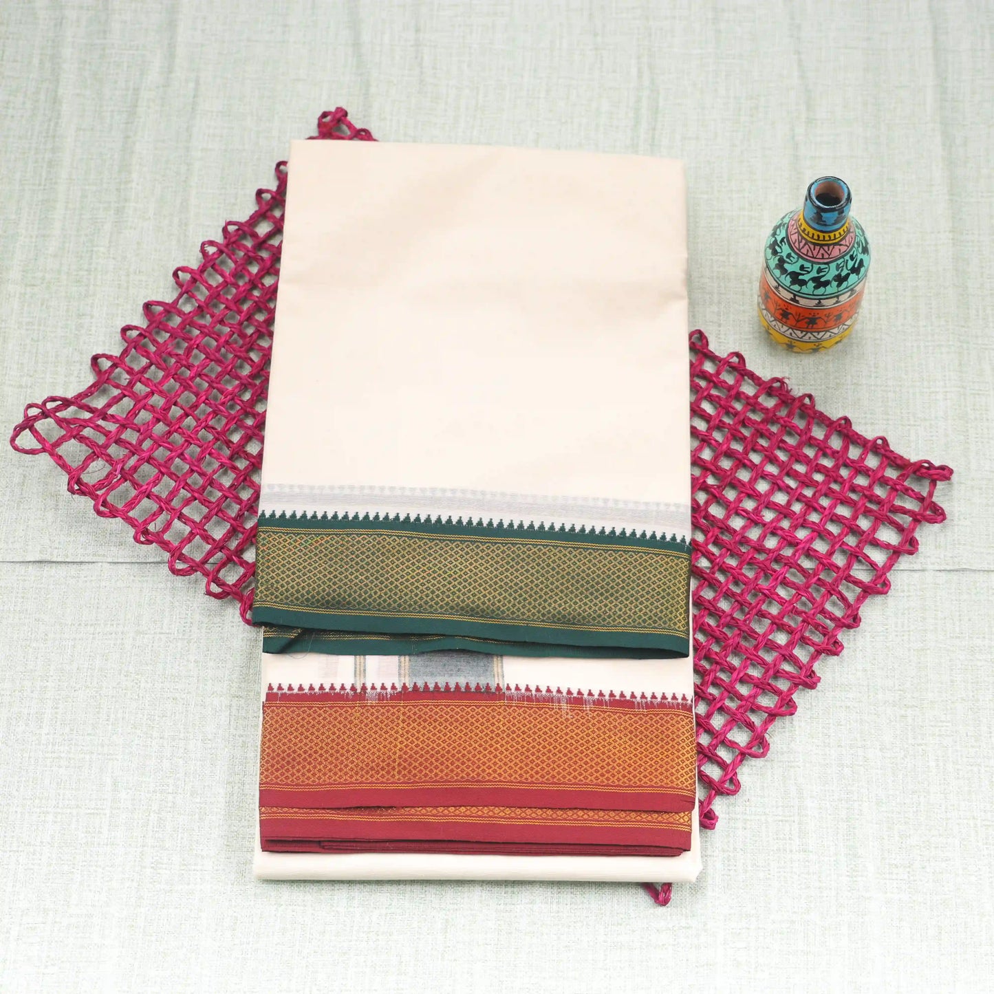 Horad Tradition Cotton 10 KAN Dhoti (8X4)