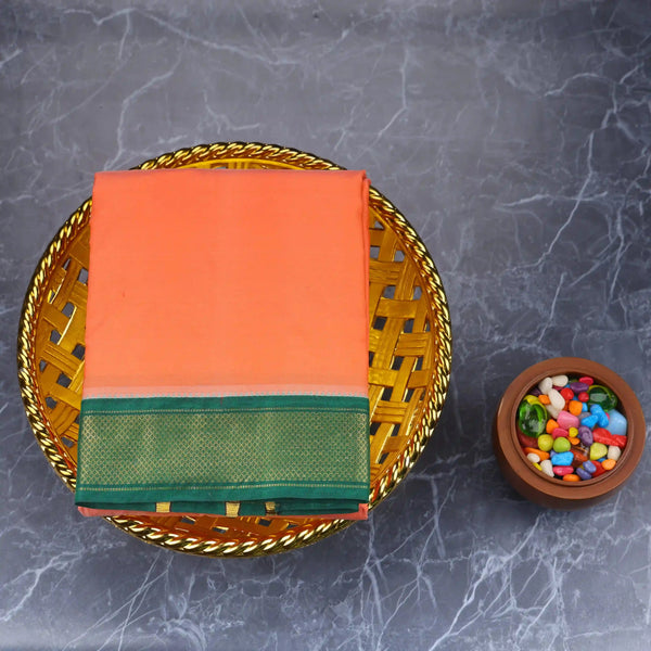 Horad Pure Silk Peach 11 KAN Dhoti