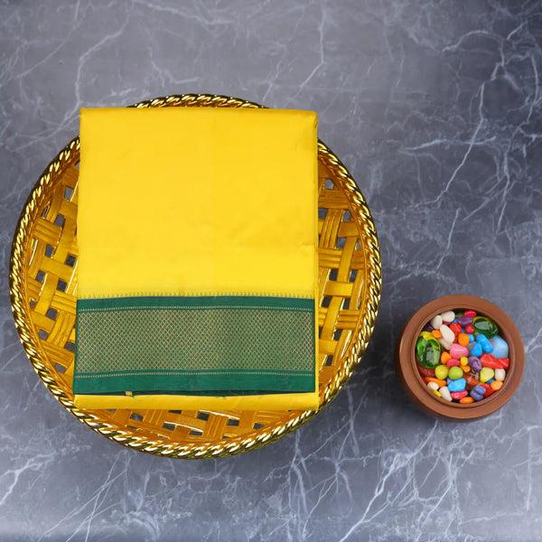 Horad Pure Silk Yellow 11 KAN Dhoti