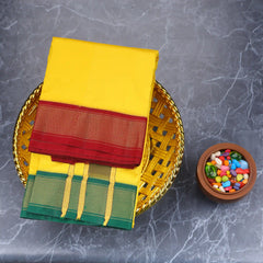 Horad Pure Silk Yellow 11 KAN Dhoti