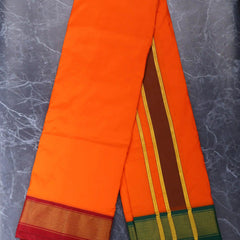 Horad Pure Silk Orange 11 KAN Dhoti