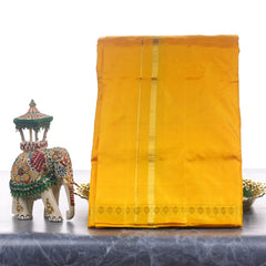 Horad Pure Silk Uthratcham Light Orange Dhoti (9X5)