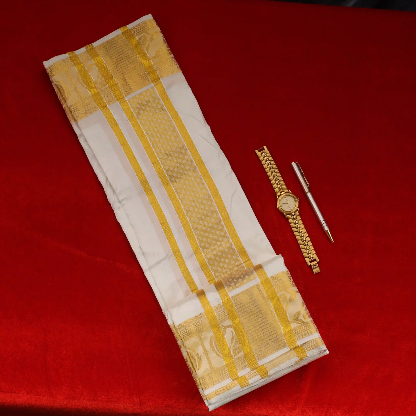 Horad Silk Blend Pisces Zodiac 4.00” Dhoti