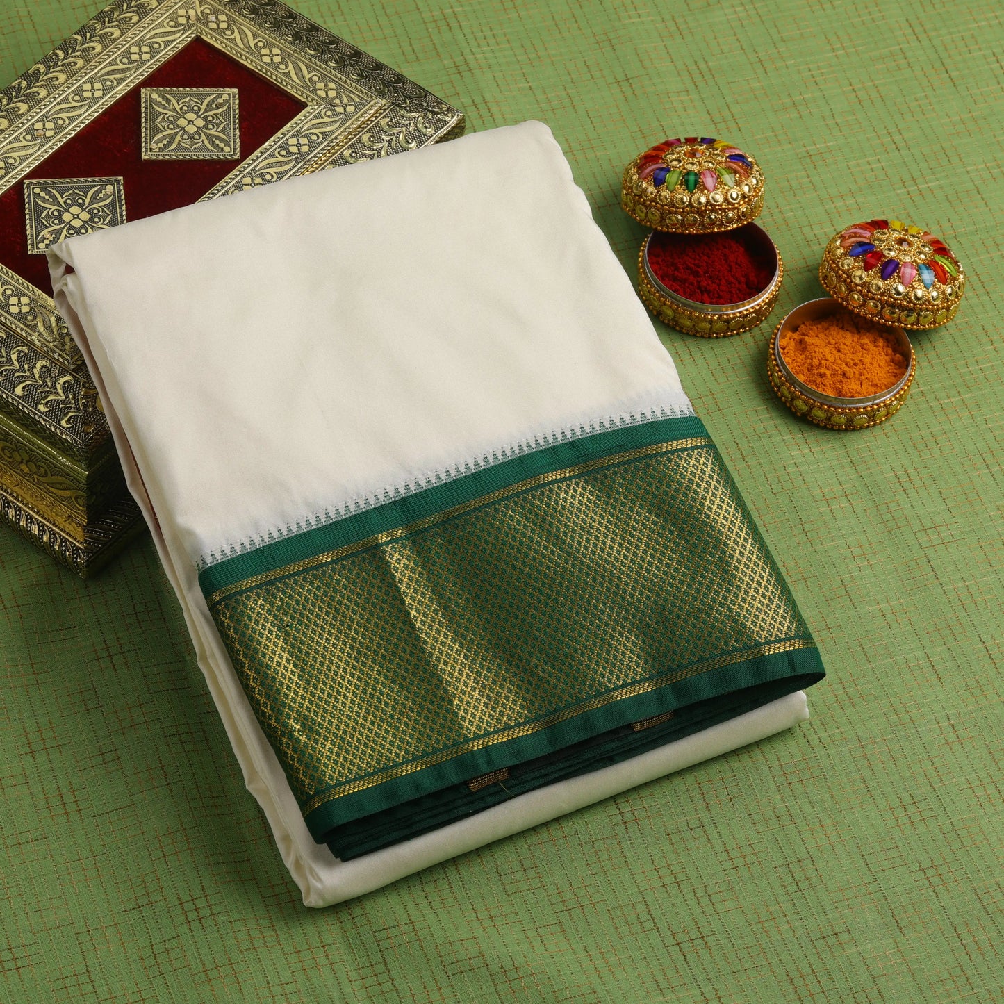 Horad Tradition Pure Silk 16 KAN Dhoti (10X6)