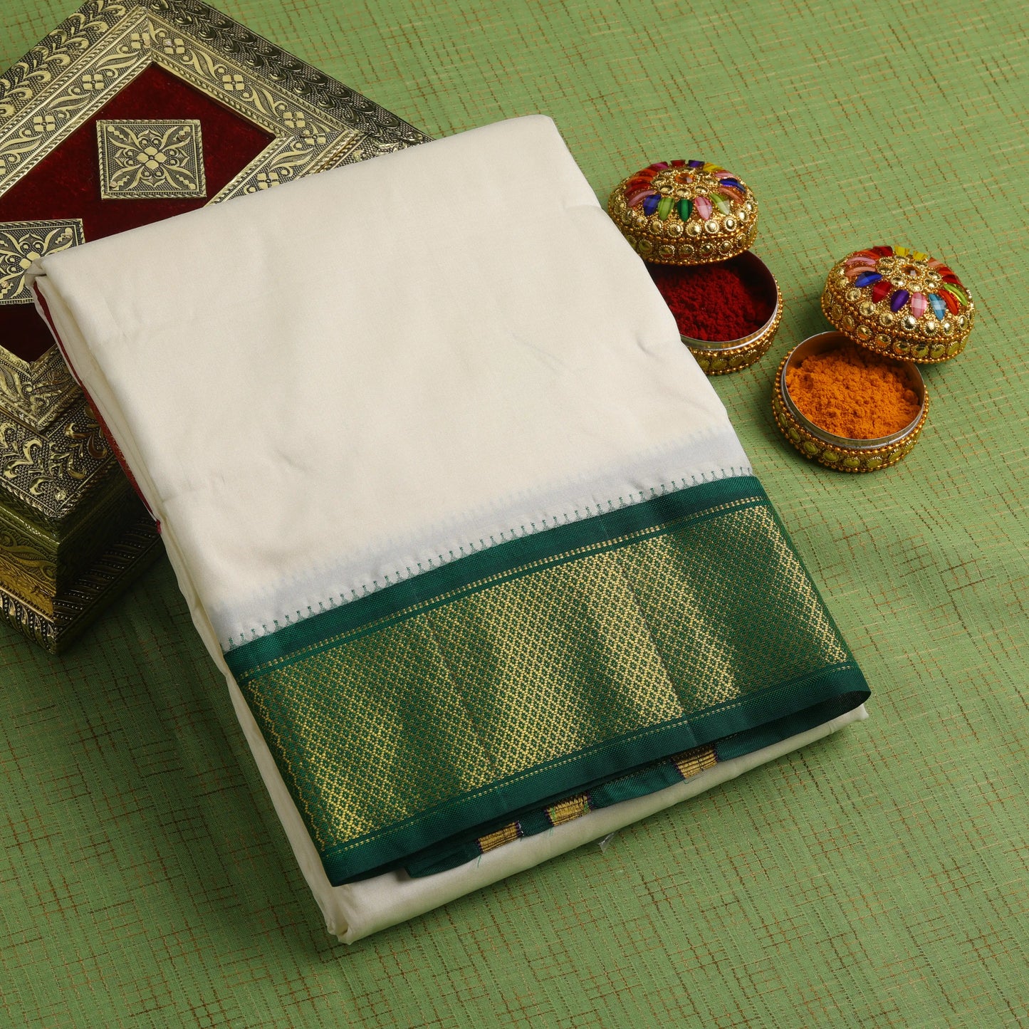 Horad Tradition Pure Silk 13 KAN Dhoti (10X6)