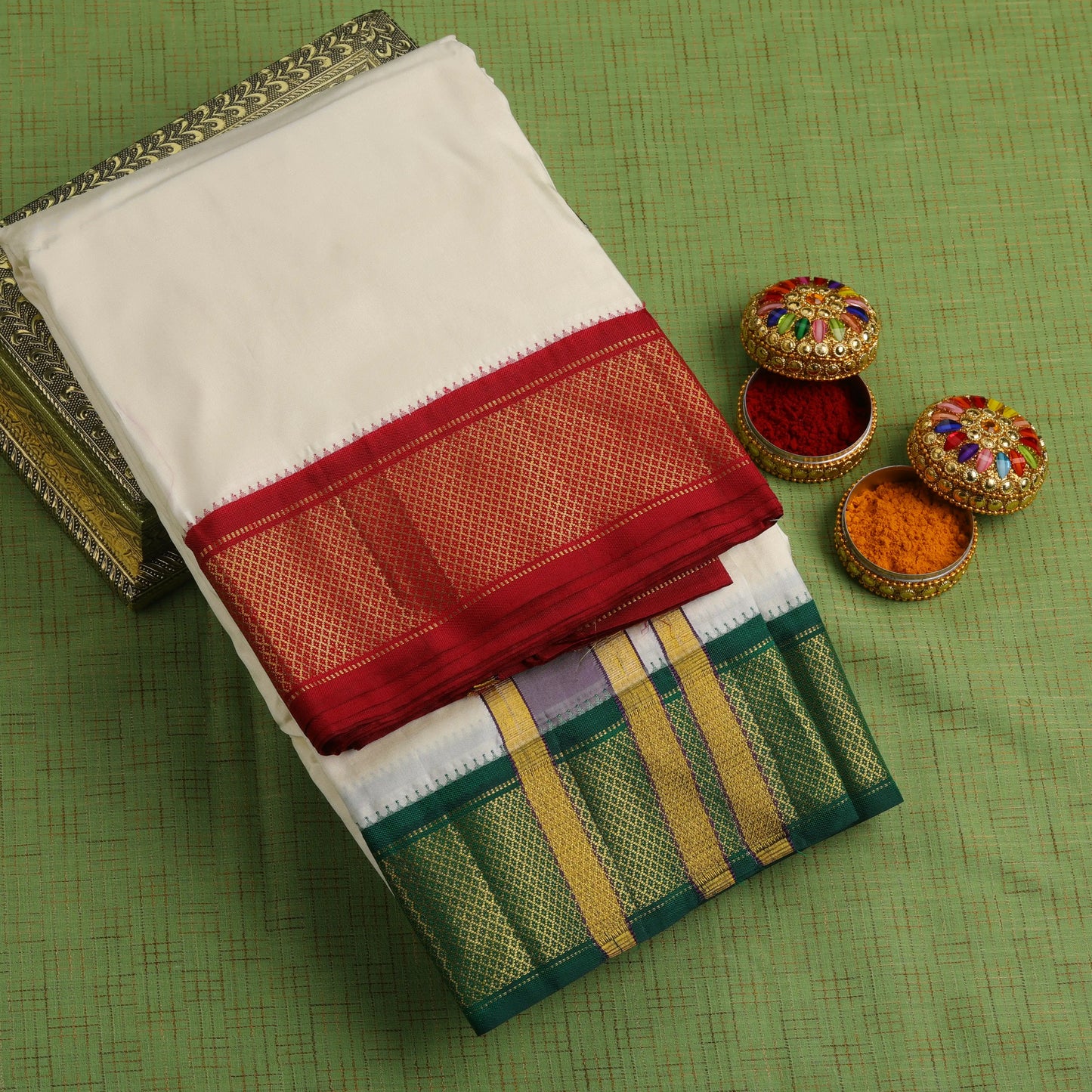 Horad Tradition Pure Silk 13 KAN Dhoti (10X6)