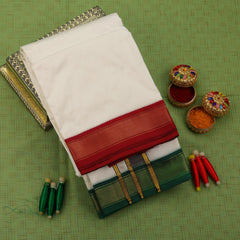 Horad Tradition Pure Silk 7 KAN Dhoti (9X5)