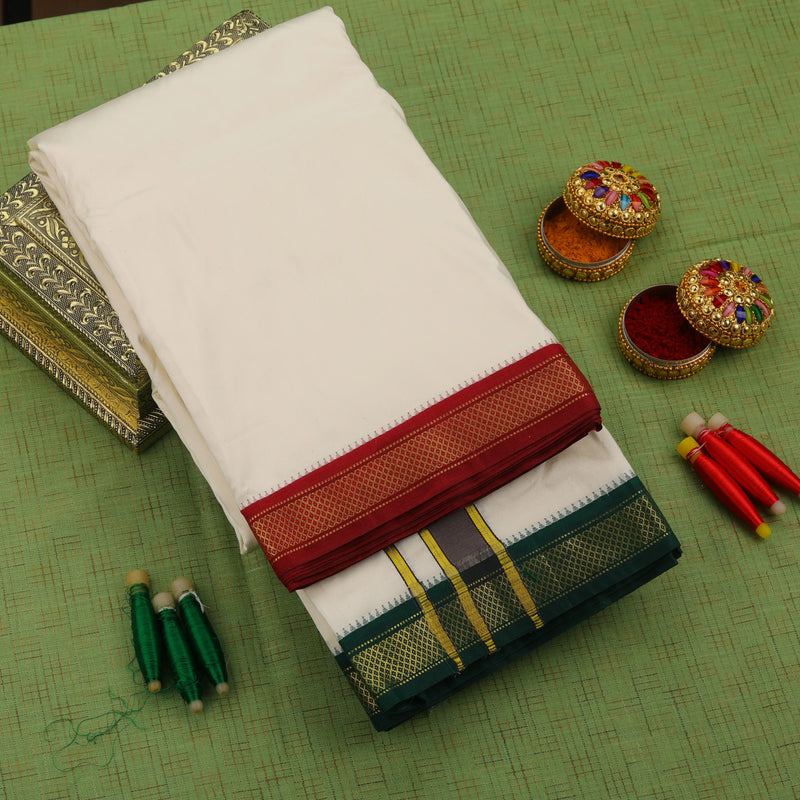 Horad Tradition Pure Silk 5 KAN Dhoti (8X4)