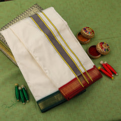 Horad Tradition Pure Silk 5 KAN Dhoti (9X5)