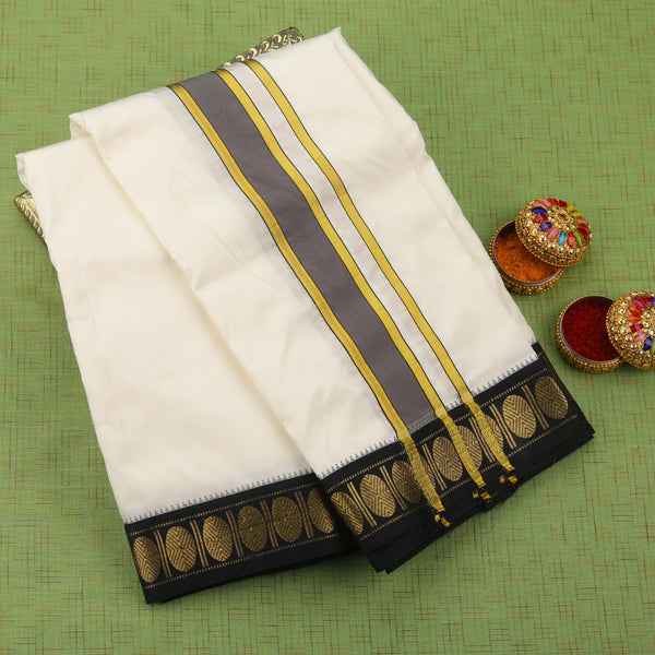 Horad Tradition Pure Silk Uthratcham 7 KAN Dhoti