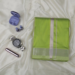 Horad Premium Art Silk S.Green Dhoti