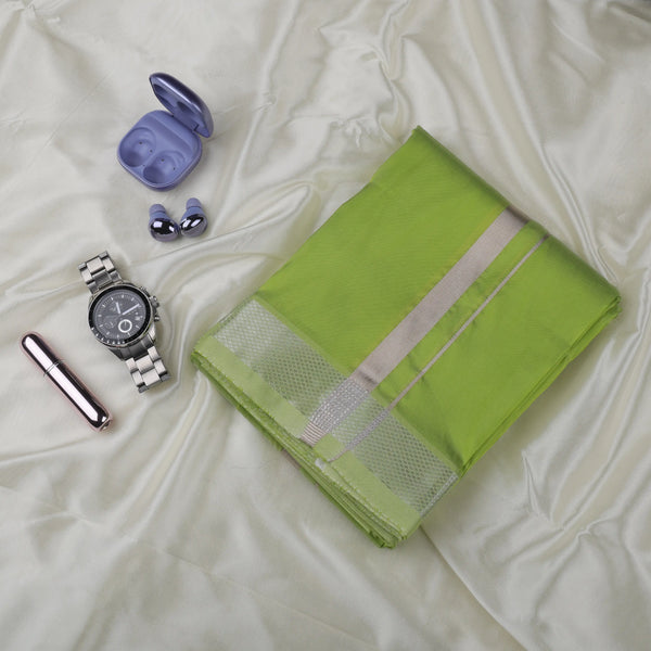 Horad Premium Art Silk S.Green Dhoti