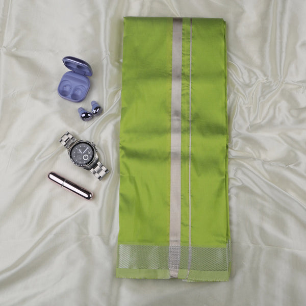 Horad Premium Art Silk S.Green Dhoti