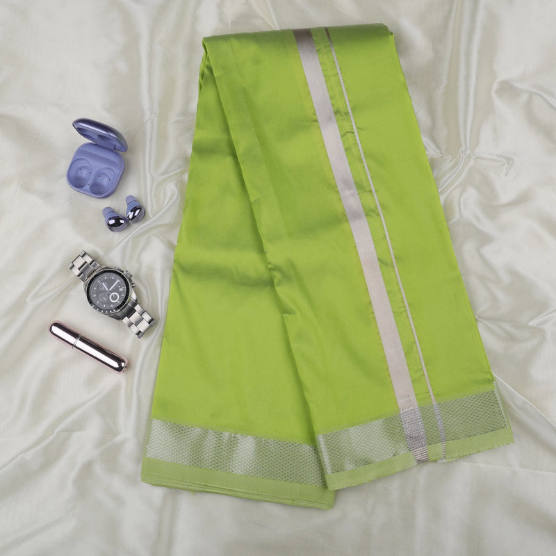 Horad Premium Art Silk S.Green Dhoti