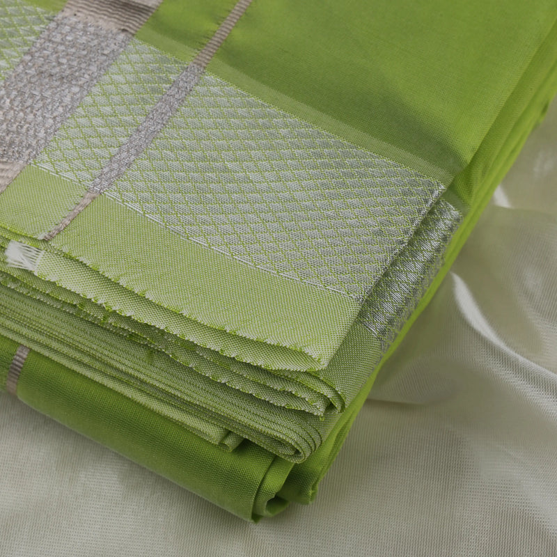 Horad Premium Art Silk S.Green Dhoti