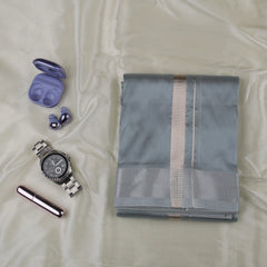 Horad Premium Art Silk L.Grey Dhoti