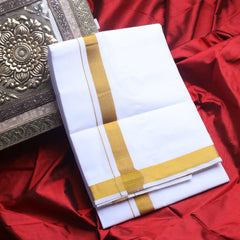 Horad Pure Cotton Gold Zari 0.75