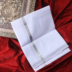 Horad Pure Cotton Silver Zari 0.25 