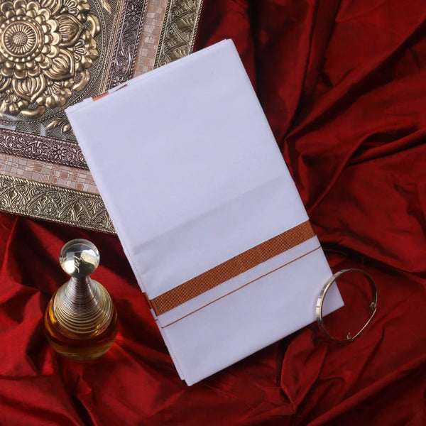 Horad Pure Cotton Copper Zari 0.25