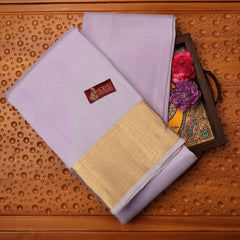 Horad Pure Silk Lavender Wedding Set Shirt Material + Dhoti