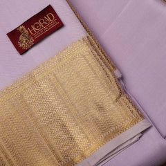 Horad Pure Silk Lavender Wedding Set Shirt Material + Dhoti
