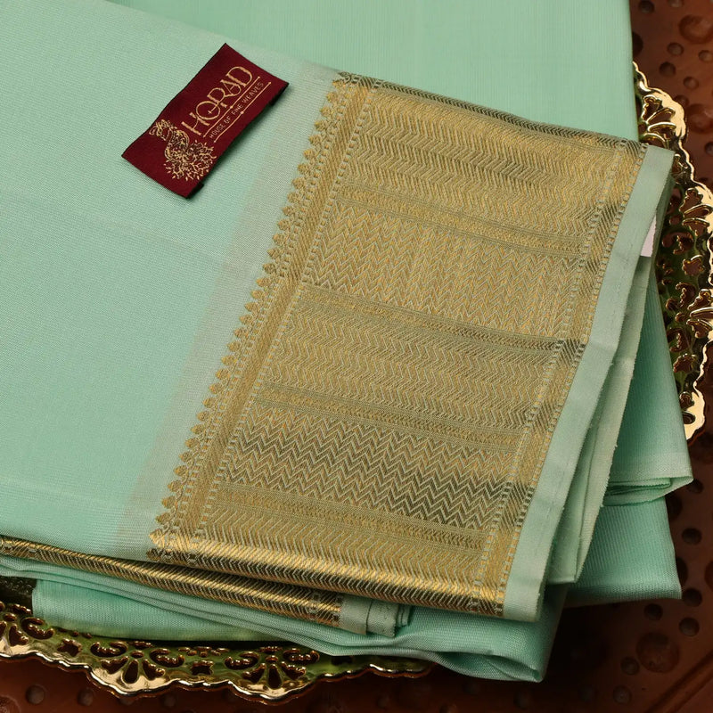 Horad Pure Silk Mint Leaf  Wedding Set Shirt Material + Dhoti