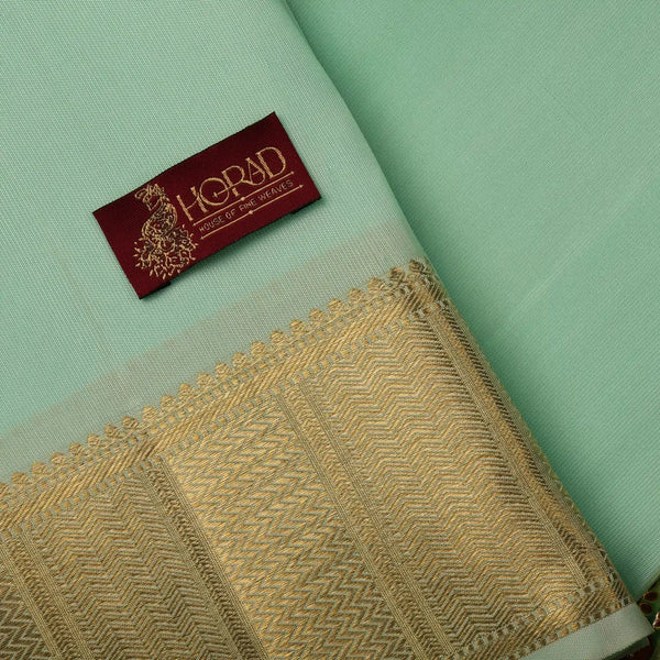 Horad Pure Silk Mint Leaf  Wedding Set Shirt Material + Dhoti