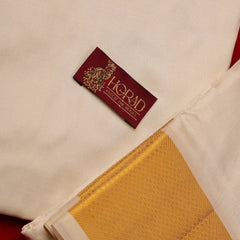 Horad Pure Silk Blend Cream 3” Dhoti + Shirt Material