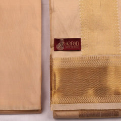 Horad Pure Silk Blend Gold Shirt Material + Dhoti ( 2 in 1 )