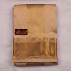 Horad Pure Silk Blend Gold Shirt Material + Dhoti ( 2 in 1 )