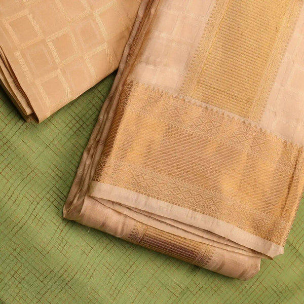 Horad Pure Silk Blend Gold Emboss Shirt Material + Dhoti (2 in 1)