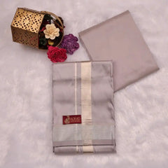 HORAD Premium Art Silk Sandstone  Dhoti with Shirt Material