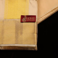 Horad Pure Silk Blend Gold Shirt Material + Dhoti (2 in 1)