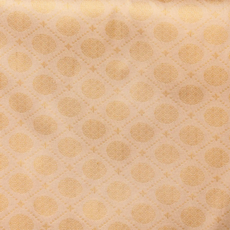 Horad Pure Silk Gold Emboss Wedding Set Shirt material + Dhoti + Angavastram
