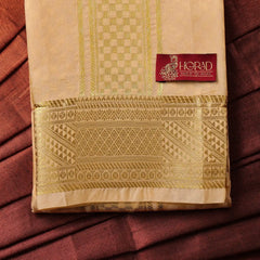 Horad Premium Art Silk Gold Emboss Shirt Material + Dhoti ( 2 in 1)