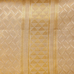 Horad Premium Art Silk  Tissue Gold Emboss Shirt Material+Dhoti ( 2 in 1)