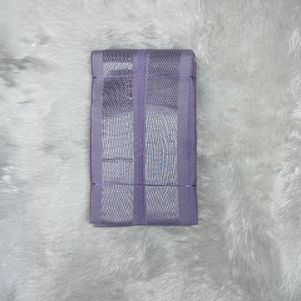 HORAD Premium Art Silk Lavender Dhoti + Angavastram (9X5)