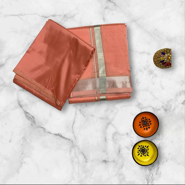 HORAD Premium Art Silk Azaliea Dhoti with Shirt Material