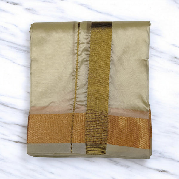 Horad Premium Art Silk ButterScotch Dhoti